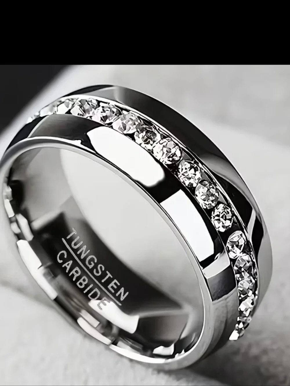 Tungsten Ring for Men/women - 6mm Wide Band Non-Tarnishing Wedding Band. Size 11